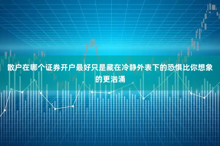 散户在哪个证券开户最好只是藏在冷静外表下的恐惧比你想象的更汹涌